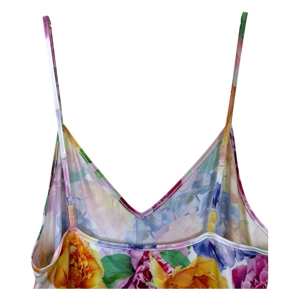 Johnny Was - NWT ‘Lisetta’ Lace Mini Dress in Ivory w/ Floral Slip - White Small - Picture 15 of 15